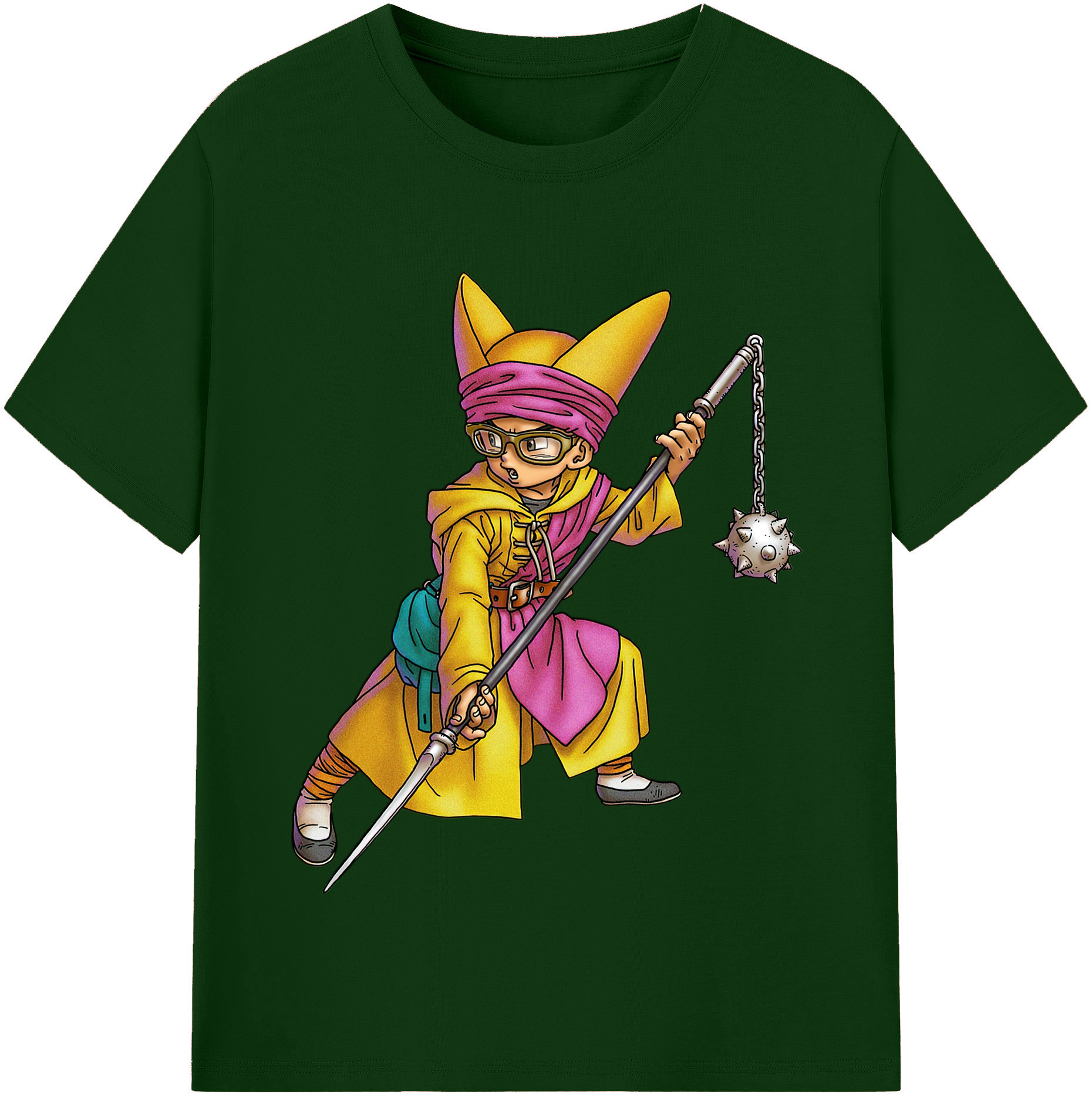 （画像用） ドラゴンクエスト Doragon Kuesuto Dragon Quest 綿100％半袖Tシャツ（フロントプリント）